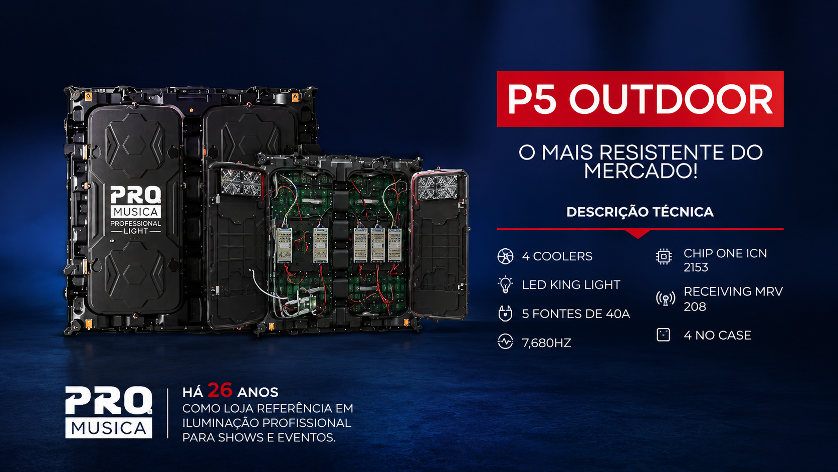 Painel P5 Outdoor – O mais resistente do mercado